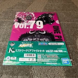 One Piece Clear File Folder Plastic Anime Japan Exclusive Official Toei Set of 2